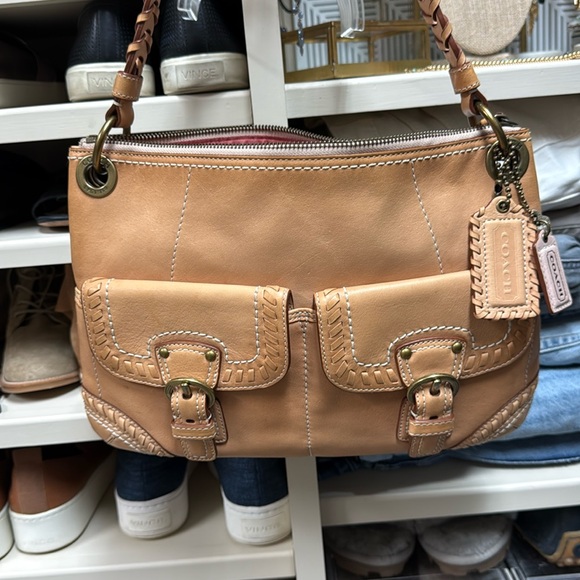 Coach Handbags - Rare vintage  COACH POPPY Leather Whipstich HIPPIE 19013 MSRP $328